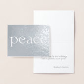 ピースシャインフォイルのホリデーカード 箔カード (ディスプレー)