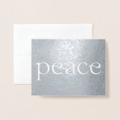 ピースシャインフォイルのホリデーカード 箔カード (封筒付き正面)
