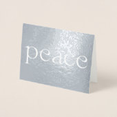 ピースシャインフォイルのホリデーカード 箔カード (正面)