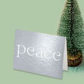 ピースシャインフォイルのホリデーカード 箔カード