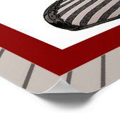 ピースシューズプリント付/引用文 ポスター (角)