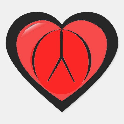 ピースシール ハートシール (正面)