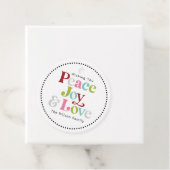 ピースジョイカラフル&ラブレトロクリスマスホリデー フェイバータグ (インサイチュ)