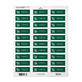 ピースジョイクリスマスホリデーカスタム差出人住所 ラベル (フルシート)