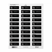 ピースジョイクリスマスホリデー差出人住所カスタム ラベル (フルシート)