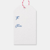 ピースジョイネイビー金ゴールドクリスマス ギフトタグ (裏面)