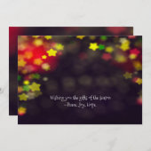 ピースジョイホープ《写真》ぼけ味クリスマス シーズンカード (正面/裏面)