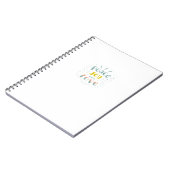 ピースジョイモダンアンドラブタイポグラフィノート ノートブック (左側)