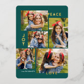 ピースジョイモダンラブカスタムカラーコラージュ 箔シーズンカード (正面)