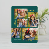 ピースジョイモダンラブカスタムカラーコラージュ 箔シーズンカード (立ち正面)