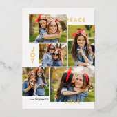 ピースジョイモダンラブカスタムカラーコラージュ 箔シーズンカード (正面)