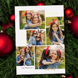 ピースジョイモダンラブカスタムカラーコラージュ 箔シーズンカード