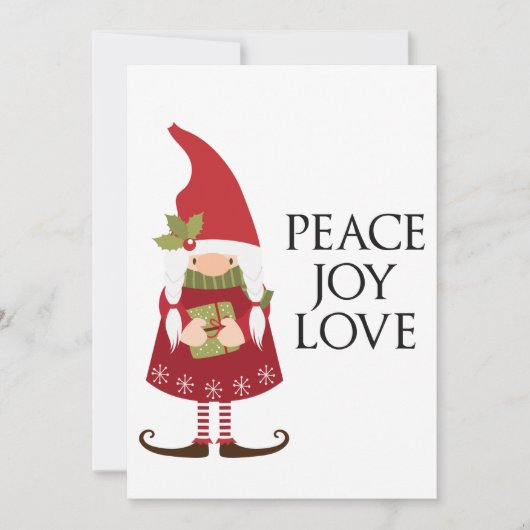 ピースジョイラブガール格言カスタマイズ シーズンカード (正面)