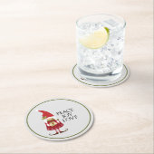 ピースジョイラブガール格言ホリデイ ラウンドペーパーコースター (インサイチュ)