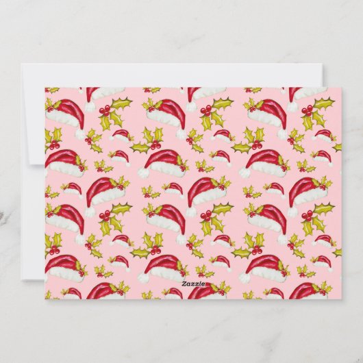 ピースジョイレトロフォント1写真かわいい家族のクリスマス シーズンカード (裏面)