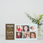 ピースジョイ – ラブファミリーホリデーフォトカード(氷) シーズンカード (スタンド正面)