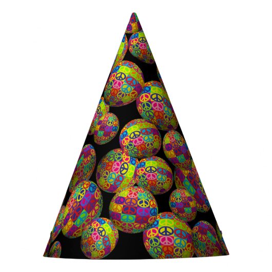 ピーススクウェアボール パーティーハット (正面)