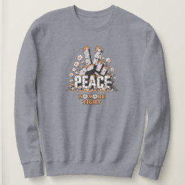 ピースストーンフラワーヴィンテージ感動的引用文 スウェットシャツ