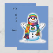 ピーススノーマン シーズンカード (正面/裏面)