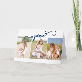 ピーススリーフォトコラージュ シーズンカード