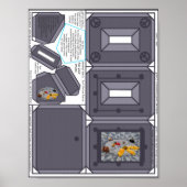 ピースセ想像ンターパークフォトフレームオーナメント ポスター (正面)