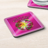 ピースダリアフラワーコースター感動的セット コースター (左側)