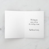 ピースツリークリスマスカード シーズンカード (内部)