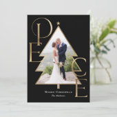 ピースツリー モダンホリデー フォト カード (スタンド正面)