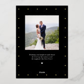 ピースツリー REAL FOIL 現代的なホリデー フォト カード (裏面)