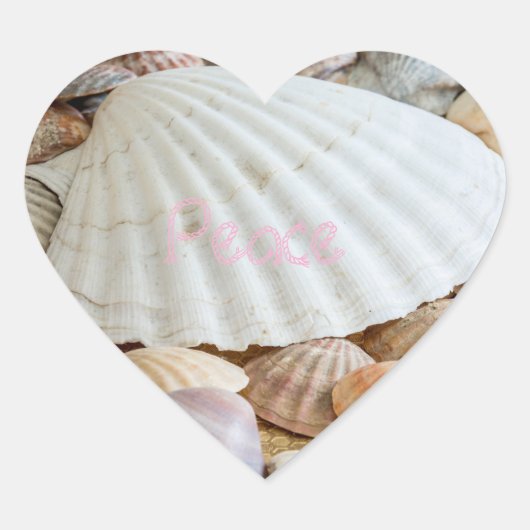 ピースティッカー ハートシール (正面)