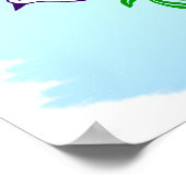 ピースドーブウィズオリーブブランチアートプリント ポスター (角)