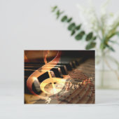 ピースドーブピアノ先生クリスマスポストカード シーズンポストカード (スタンド正面)