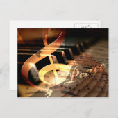 ピースドーブピアノ先生クリスマスポストカード シーズンポストカード (正面/裏面)