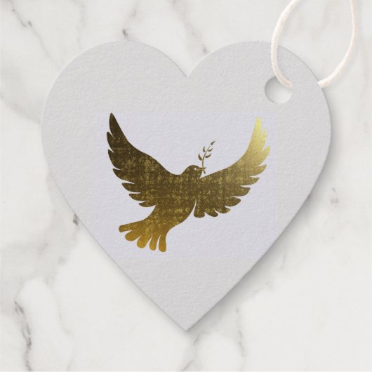 ピースドーブフォイルメッセージカード フェイバータグ (裏面)