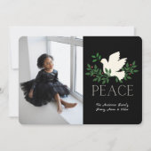 ピースドーブフォトフラットホリデーカード シーズンカード (正面)