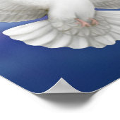 ピースドー飛んでいるブプリント ポスター (角)