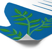 ピースドー魅力的ブクリスマスクリスマスホリデーバード ポスター (角)