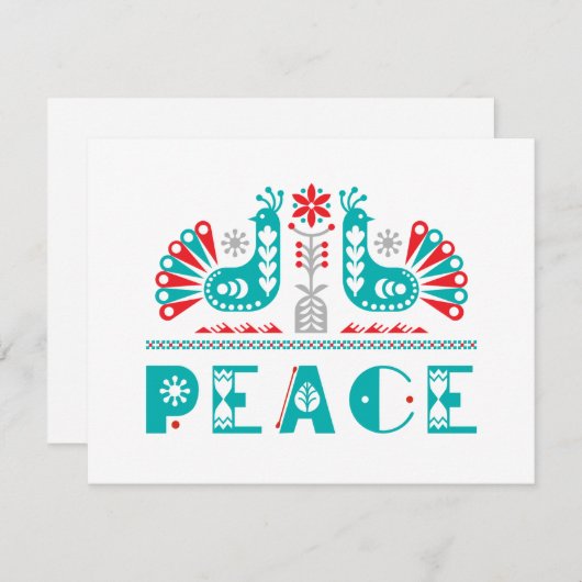 ピースノルディックフォークインスパイアアート シーズンカード (正面/裏面)