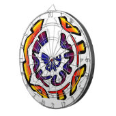 「ピースハクナマタタ」サーキュラーアートプリント ダーツボード (正面右)