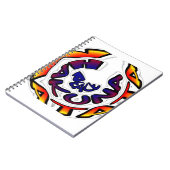 「ピースハクナマタタ」サーキュラーアートプリント ノートブック (左側)