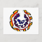 「ピースハクナマタタ」サーキュラーアートプリント ポストカード (正面)