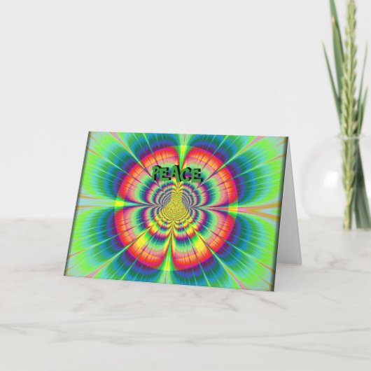 ピースハッピーバースデーカード カード (正面)