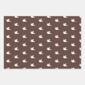 ピースハドブバ飛んでいるリズクリスマスホリデーカスタムズ ラッピングペーパーシート (正面)