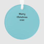 ピースハンドサインHippieクリスマスオーナメント2 オーナメント (裏面)