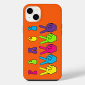 ピースハンド iPhoneケース (裏面)