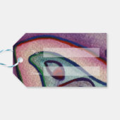 ピースバタフライワードカスタムカードギフトラベル ギフトタグ (裏面横)