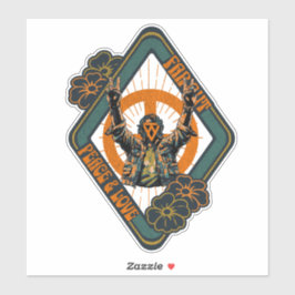 ピースパンクレトロアーバン通りアート シール