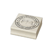 ピースパーソナライズされたドーヴラウンド差出人住所 ラバースタンプ (スタンプ)