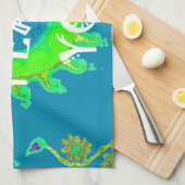 ピースビーズウィズユアアートプリント キッチンタオル (四つ折り)