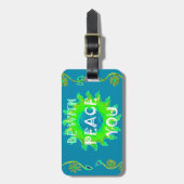 ピースビーズウィズユアアートプリント ラゲッジタグ (正面縦)